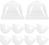 DOITOOL 10pcs Flower Pot Seedling Cover Mini Greenhouse Cover Plant Protect Cover Gardening Tool Plant Cover Cloche Plastic Cover Plant Nursery Ho...