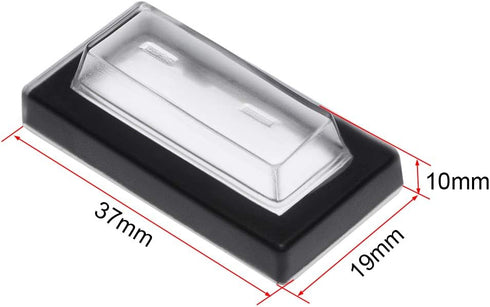 uxcell 20pcs Waterproof Case Switch Covers Caps Protector Clear Black Rectangle Splash for Boat Rocker Switch...