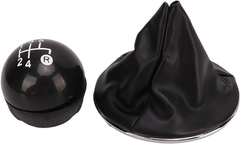 Fydun Manual Shift Knob Kit, 5 Speed Car Gear Shift Knob Gaitor Boot Gear Shift Knob Head with Car Shift Knob Dust Cover for 500 500C 2007?2018...