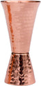 Sertodo Copper Double Sided Jigger, 1 oz and 2 oz Measured Shots, Hand Hammered 100% Pure Copper, Single...