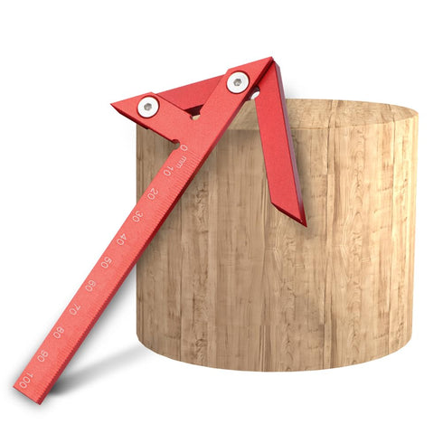 Aluminum Alloy Center Positioning Ruler, 45/90 Degree Positioning Ruler, Right Angle Positioning, Centerline Positioning, Multi-Function Arrow Rul...