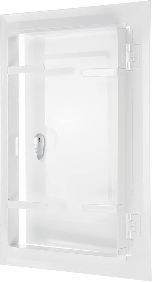 6" x 10" Lockable Keyless White Metal Access Panel. Service Shaft Door Panel. Plumbing, Electricity, Heating, Alarm Wall Access Panel for Drywall....