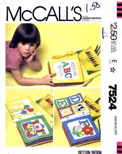 McCall's 7524 Vintage Sewing Pattern Childrens Learning Instructional Soft Book...