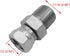 (2-PACK) 1404-06-04 Hydraulic Hose Adapter Fitting 3/8" Male (3/8"-18NPTF) × 1/4" Female Swivel (1/4"-18NPSM) SAE Straight Pipe Joints Tube Connec...