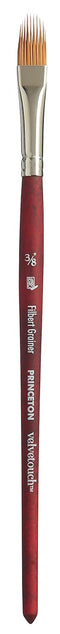 PRINCETON ARTIST BRUSH CO. Princeton Velvetouch Artiste, Mixed-Media Brush for Acrylic, Watercolor & Oil, Series 3950 Filbert Grainer Luxury Synth...