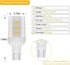 Cheopha 921 T5 T10 Wedge Base LED Light Bulb 12VAC/DC 3W Cool White 6000K 360-Degree for Outdoor Landscape Path Step Deck Light RV Camper Trailer ...