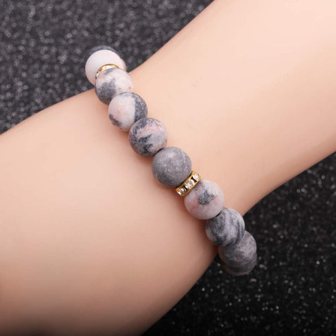 Healing Bracelet For Women Anxiety Crystal Bracelet Chakra Beaded Bracelets Rose Quartz Crystals And Healing Stones Yoga Bead Bracelet Calming Str...