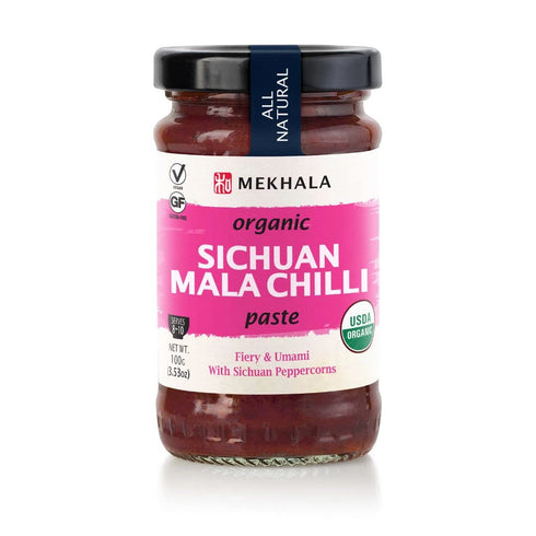Mekhala Organic Sichuan Mala Chili Cooking Paste. Versatile Condiment, Marinade Seasoning. Spicy Tingly, Vegan. Gluten-Free...