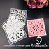 Alinacutle Hexagon & Square Layered Card Background Metal Die Cut, Layering Cutting Die,Paper Craft Die-Cuts,Scrapbooking Cutting,DIY Card Metal P...