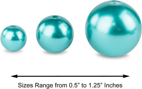 Super Z Outlet Elegant Glossy Polished Pearl Beads for Vase Fillers, DIY Jewelry Necklaces, Table Scatter, Wedding, Birthday Party Home Decoration...