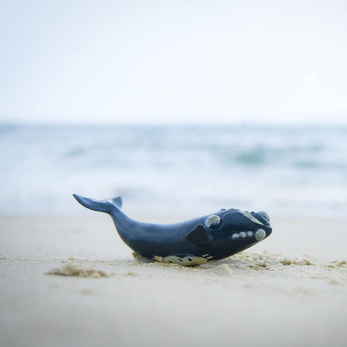 Gemini&Genius Right Whale Action Figure, Shark Animal Ocean Blackfish Toys, Soft Rubber Ocean Whale Shark, Great for Kids Bath Toys, Swimming Toys...