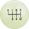 Arenbel 6 Speed Gear Shifter Knobs Round Ball Shift Stick Lever Car Racing Handle Replacement Fit Most Auto Manual Transmission Vehicles, Green Lu...