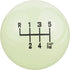 Arenbel 6 Speed Gear Shifter Knobs Round Ball Shift Stick Lever Car Racing Handle Replacement Fit Most Auto Manual Transmission Vehicles, Green Lu...