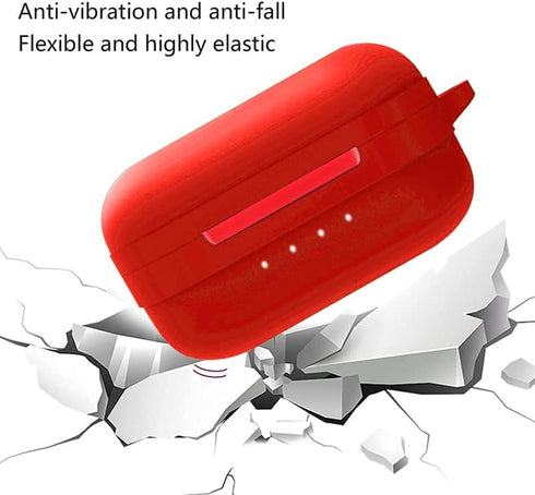 Case Compatible with TOZO NC9,Anti-Lost & Shockproof Portable Silicone Protective Case Cover (Red)...