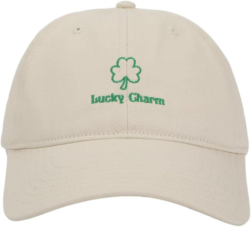 Lucky Charm 4-Leaf Clover Baseball Hat for St. Patrick's Day...