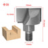 Wood Lock milling Cutter bits Shank 10MM CNC Cleaning Bottom Router Bit Woodworking Tools Two Screw Thread Lock Mortiser Milling Cutter, 1pcs, Mat...