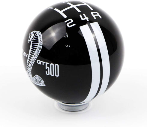 for Ford Mustang Car Gear Shift Knob 5 Speed Cobra Logo Manual Handle Ball (Black & White)...