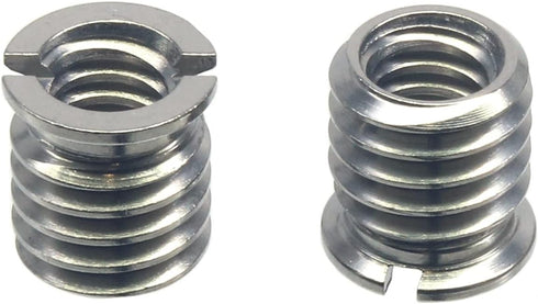 Stainless Steel 1/4"-20 Female to 3/8"-16 Male Convert Screw Adapter 2 Pieces 10.5mm Height...