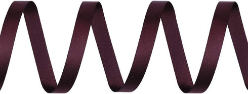 Ribest 1/4 inch Burgundy Double Face Satin Ribbon 50 Yards Per Roll for Bouquet Gift Wrapping Hair Wedding Birthday...
