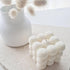 Bubble Candle Soy Wax Scented Cube Candle for Home Decor - Freesia and Bluebell Fragrance (White Blue)...