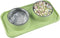 Cat Bowls for Food and Water, Upgrade Cat Food Bowls for Indoor Cats, Premium Removable Stainless Steel Double Bowls with Silicone Anti-Slip Pads,...