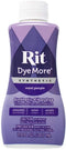 Synthetic Rit Dye More Liquid Fabric Dye – Wide Selection of Colors – 7 Ounces - Royal Purple...