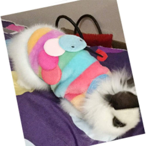 ANIAC Pet Costume Cute Rabbit Clothes Soft Bunny Vest Cozy T-shirt for kitten Ferret Chihuahua puppy and Small Animals (2XS, Rainbow)...
