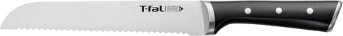 T-fal Ice Force German Stainless Steel Bread Knife 8 Inch, Long Lasting Sharpness, High Cutting Precision, Superior Durability, Ultra Sharp Blades...