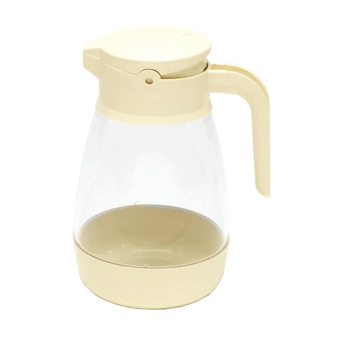 Service Ideas SY916AL Syrup Dispenser, 16 oz, Almond/Clear...