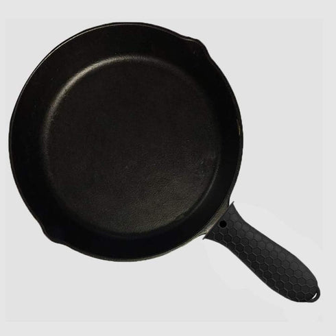 4 pcs Silicone Hot Handle Cover, Assist Pan Holder for Cast Iron Skillets and Traditional Pots - Black...