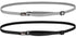 Hipsy Women's Elastic & Adjustable Stretchy Running Headband Multi Pack (Black & Silver Elastic 2pk)...