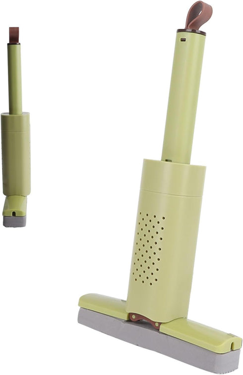 Short Mop Damp Duster Hands Mini Mop Cleaning Portable Mop Self Squeeze Small Mop for Blinds Vents Mirrors and Desk...