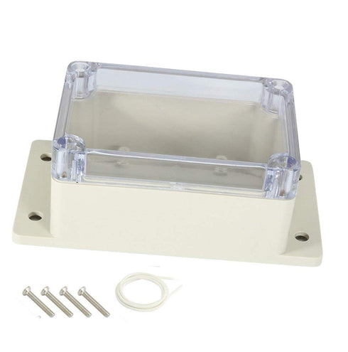 YXQ 100x68x50mm Clear Cover Junction Box Waterproof ABS Project Case Enclosure with Hole Cable Wire Connect Power Wall Hang (3.9 x 2.7 x 2 inches)...