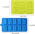 4 Pcs Silicone Numbers Alphabets Trays Molds, FineGood 26 letters & Numbers Candy Mould Biscuit Chocolate DIY Baking Pans Ice Cube Making Trays -g...