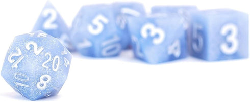 FanRoll by Metallic Dice Games 16mm Sharp Edge Silicone Rubber Poly DND Dice Set: Glacial Debris, Role Playing Game Dice for Dungeons and Dragons...