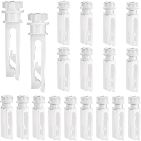 Vertical Blind Replacement Parts Repair Tabs White Stems for Window Carrier Vertical Blinds Curtain Accessories(12 Pieces)...