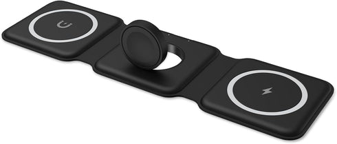 3 in 1 Foldable Wireless Charger, Ankilo Magnetic Fast Wireless Charging Pad, Compatible with iPhone 15/14/13/12 Series, Apple Watch, AirPods Pro(...