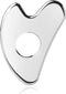 BTYMS Gua Sha Facial Tools Stainless Steel, Heart Shaped Guasha Tool with Hole? Metal Face Sculpting Tool Skin Care Massage Scraper...