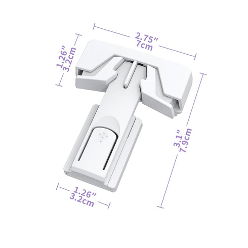 Refrigerator Fridge Freezer Door Lock for Kids and Aging Seals, Child Proof Refrigerator Latch Lock to Keep Door Closed, No Tools Required and Eas...