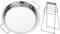 Buyer Star Stainless Steel Steaming Tray Cold Noodle Plate 9 Inch Everyday Pan Stainless Steel Big Green Egg Drip Pan Pizza Cake Baking Tray Liang...