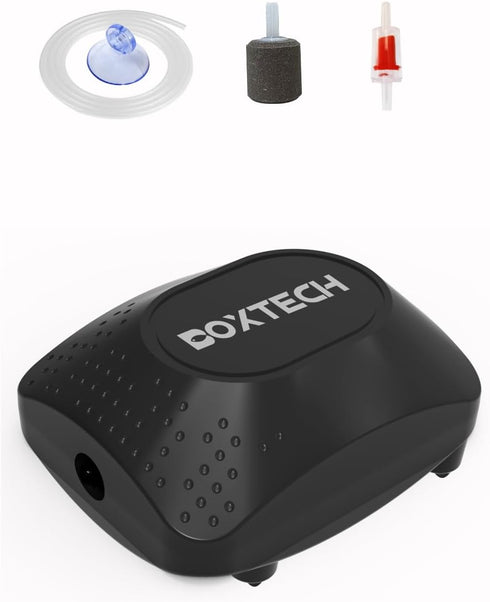 UPETTOOLS Aquarium Air Pump for Fish Tank, Ultra Quiet Fish Tank Air Pump Fish Oxygen Pump Aquarium Bubbler Kit with Air Tubing, Bubble Stone and ...