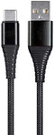 Monoprice USB C to USB A 2.0 Cable - Durable, Kevlar-Reinforced Nylon-Braid, Fast Charge for Samsung Galaxy S10/ Note 8, LG V20, 6 Feet, Black - A...