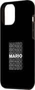 iPhone 15 Pro Max I Love Mario Retro Pattern Personalized First Name Case...