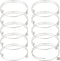 PH PandaHall 10pcs Stainless Steel Wire Bracelet Adjustable Bangle Bracelet Blank Cuff Bracelet with Removable Ball Bead Expandable Blank Bangle B...