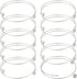 PH PandaHall 10pcs Stainless Steel Wire Bracelet Adjustable Bangle Bracelet Blank Cuff Bracelet with Removable Ball Bead Expandable Blank Bangle B...