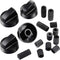 Jetec 4 Pack Control Knobs Replacement with 12 Adapters for Oven/Stove/Range, Please Check Carefully Whether The Dimensions in Figure Match(Black)...