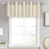 DECOVSUN Light Beige Grommet Valance for Kitchen Blackout Curtain Cream Ivory Valance for Living Room Short Straight Drape for Bedroom Kids Room 7...
