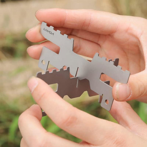 Lixada Mini Lightweight Titanium Stove ALC-ohol Stove Support Bracket Cross Stand Cross Stand Rack for Outdoor Camping Backpacking Hiking etc...