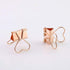 Rose Gold Metal Binder Clips with Heart Shaped Handle 0.74"/19mm foldback Clips in Acrylic Crystal Box Invoice Bill Clip Decorative Paper Clips No...