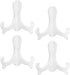 uxcell 4pcs 6" Easel Plate Holder, Plastic Folding Display Stand White for Decorative Picture Frame...